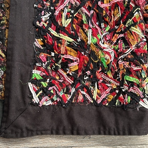 Vintage Sandy Starkman Colorful Textured Cotton Open Front Jacket - Medium - Picture 4 of 10